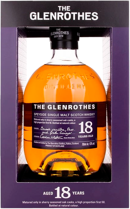 Гленротс 18 лет Спейсайд солодовый шотландский виски в подарочной упаковке 0.7 л
