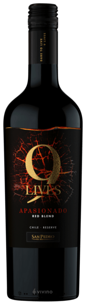 9 Lives Apasionado Red Blend Reserve Central Valley DO Vina San Pedro, 0.75 л в Перми