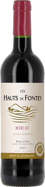 Les Hauts de Fontey Cuvee Reservee Merlot Pays d'Oc IGP, 0.75 л в Перми