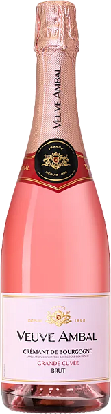 Grande Cuvee Rose Cremant de Bourgogne AOC Brut Veuve Ambal, 0.75 л в Перми
