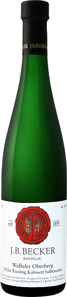 Riesling Wallufer Oberberg Kabinett Halbtrocken Rheingau J.B.Becker, 0.75 л в Перми