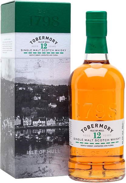 Tobermory Aged 12 Years Old Single Malt Scotch Whisky (gift box), 0.7 л в Перми