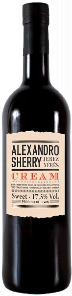 Alexandro Cream Jerez DO Aecovi-Jerez, 0.75 л