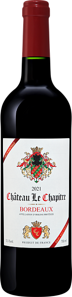 Chateau Le Chapitre Bordeaux AOC, 0.75 л в Перми