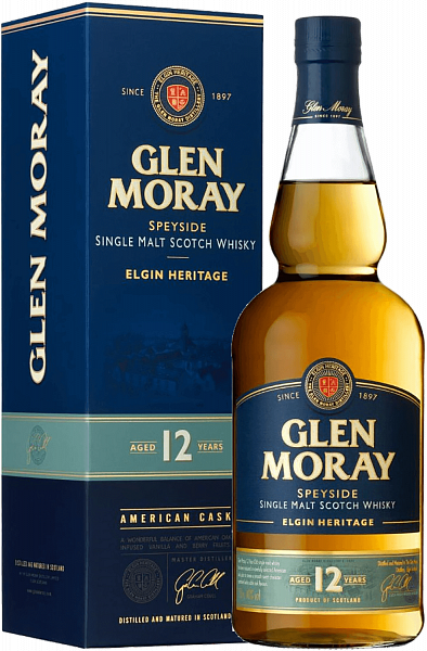 Glen Moray Elgin Heritage 12 Y.O. Single Malt Scotch Whisky (gift box), 0.7 л