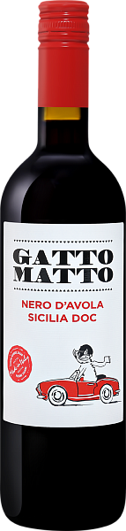 Gatto Matto Nero d’Avola Sicilia DOC Villa Degli Olmi, 0.75 л в Перми