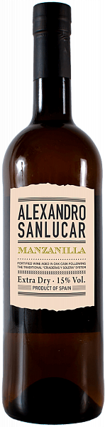 Alexandro Sanlucar Manzanilla DO Aecovi-Jerez, 0.75 л