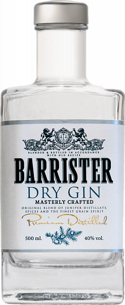 Barrister Dry Gin, 0.5 л
